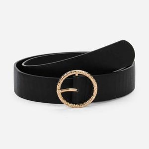Black Shein Circle Belt